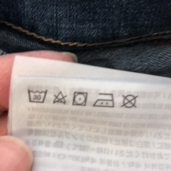 Abercrombie kids jeans Girls 9/10 straight leg dark blue denim jean EUC cotton - Picture 12 of 12